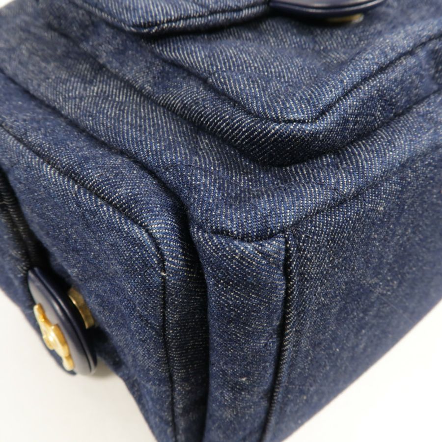 CHANEL Denim Hobo 25C肩背袋-10