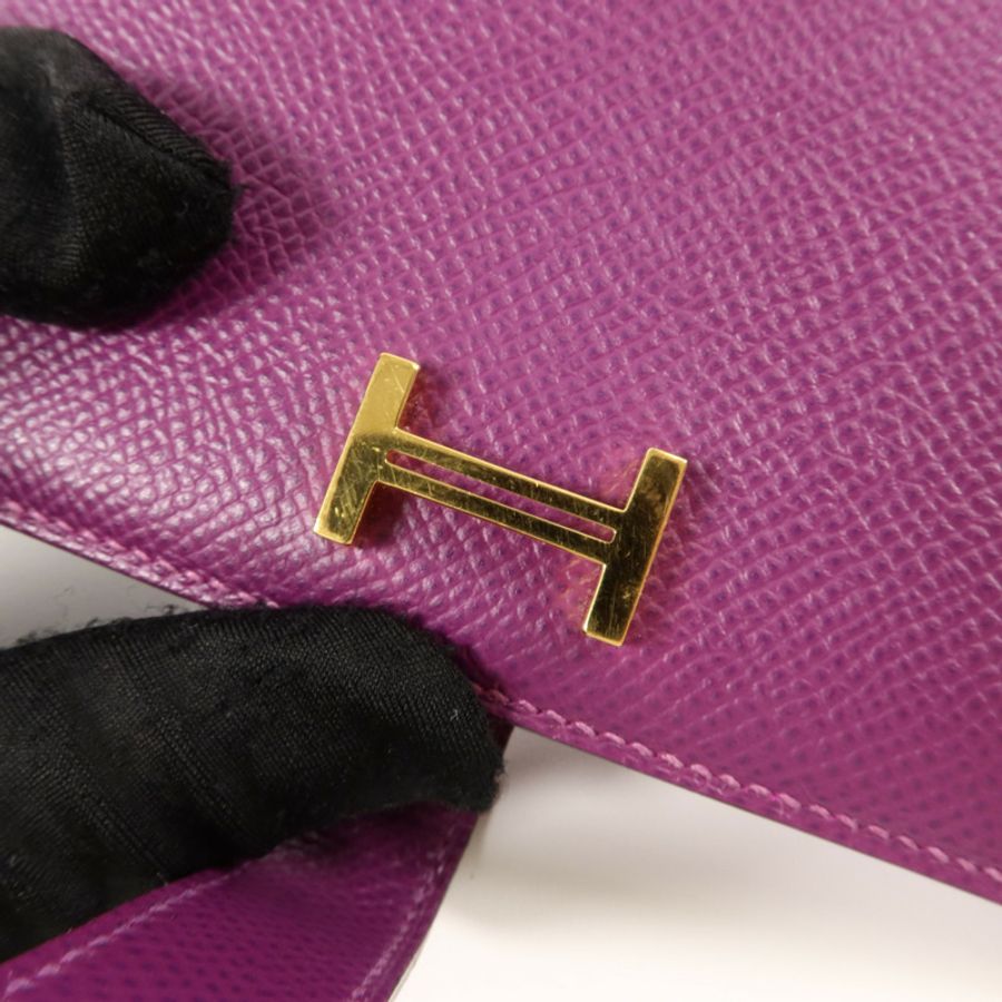 HERMES Epsom皮革Bearn Wallet錢包Anemone-8