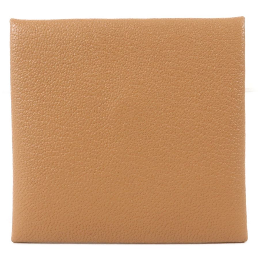 HERMES Chevre皮革/Mysore皮革Bastia零錢包Quebracho/Mauve Sylvestre-1