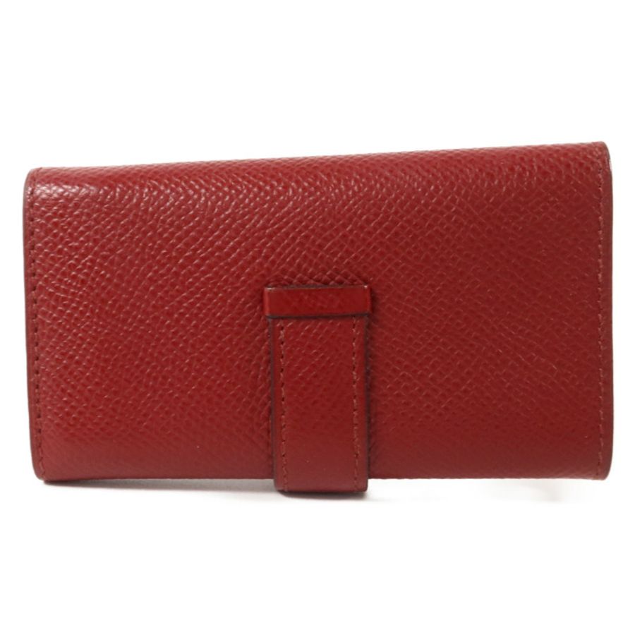 HERMES Epsom皮革Bearn Key Case鎖匙包Rouge H-1