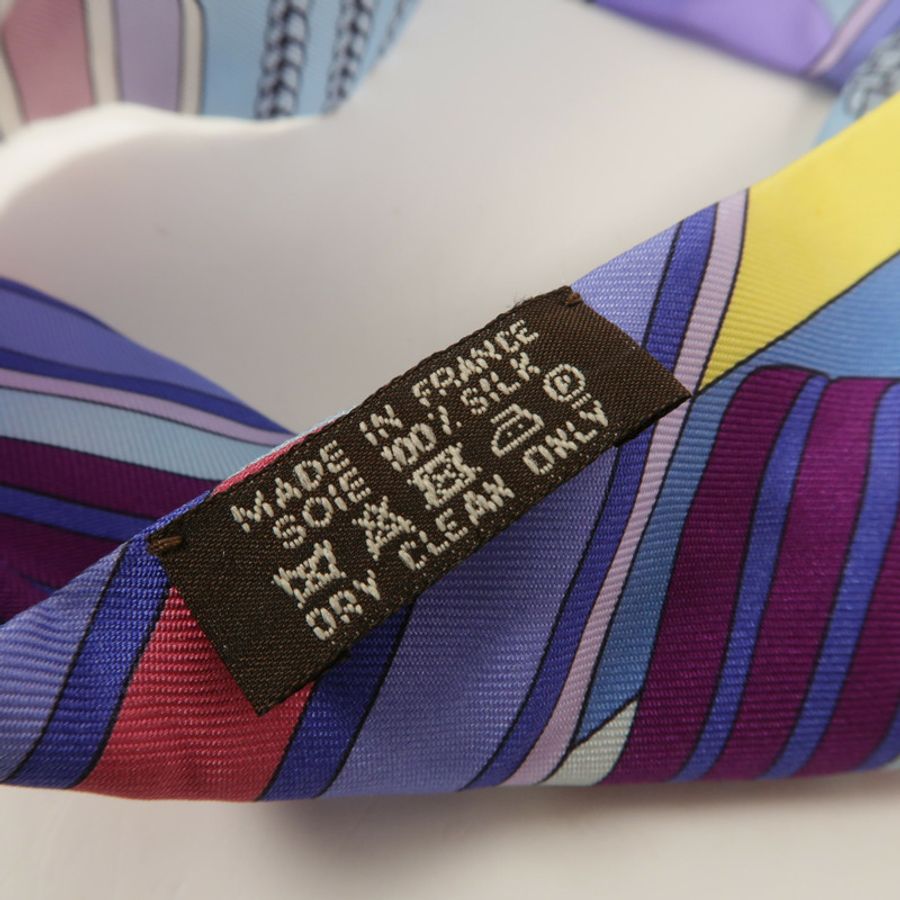 HERMES 絲質Twilly絲巾-6