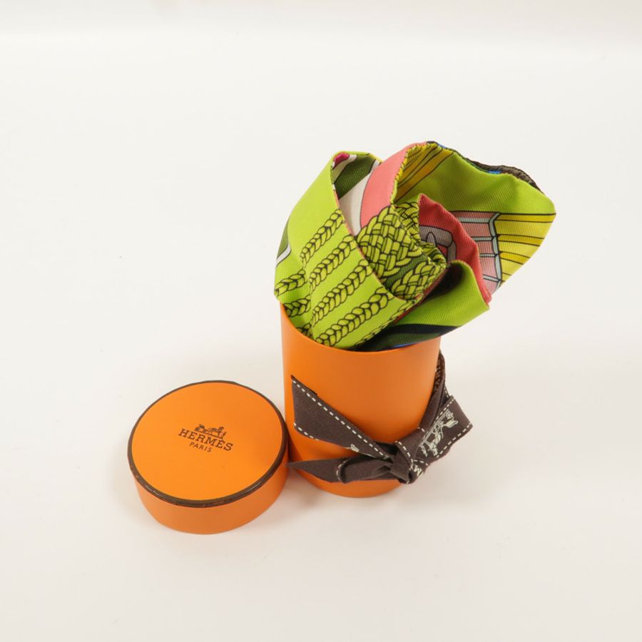HERMES 絲質Twilly絲巾-7