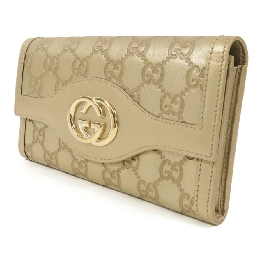 GUCCI 牛皮皮革Interlocking G Long Wallet長錢包-2