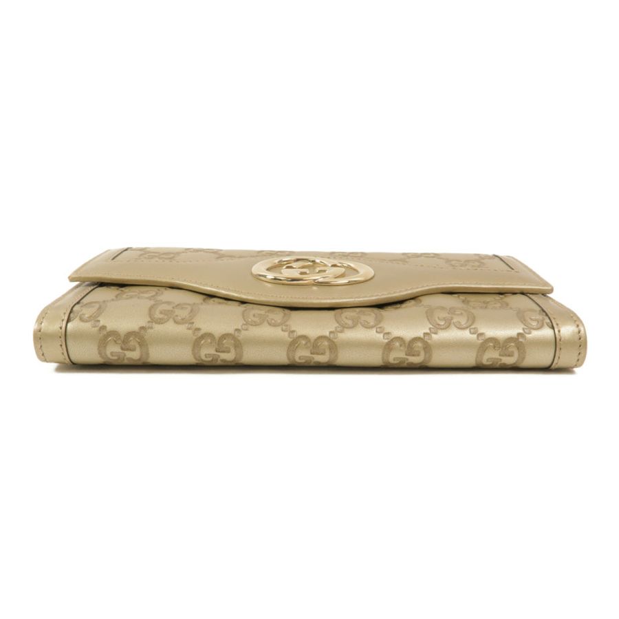 GUCCI 牛皮皮革Interlocking G Long Wallet長錢包-3