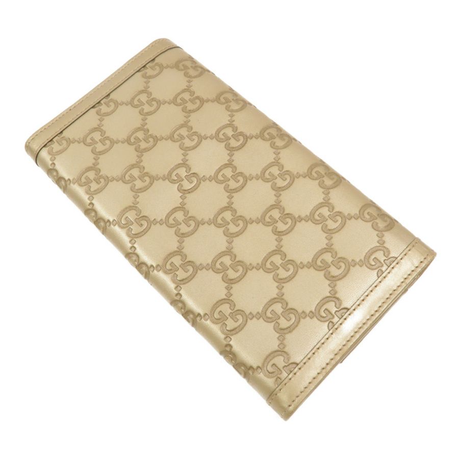 GUCCI 牛皮皮革Interlocking G Long Wallet長錢包-5