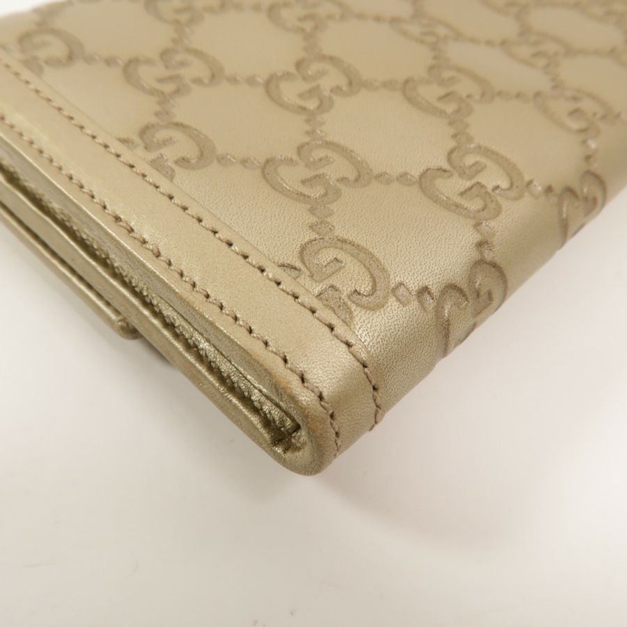 GUCCI 牛皮皮革Interlocking G Long Wallet長錢包-12