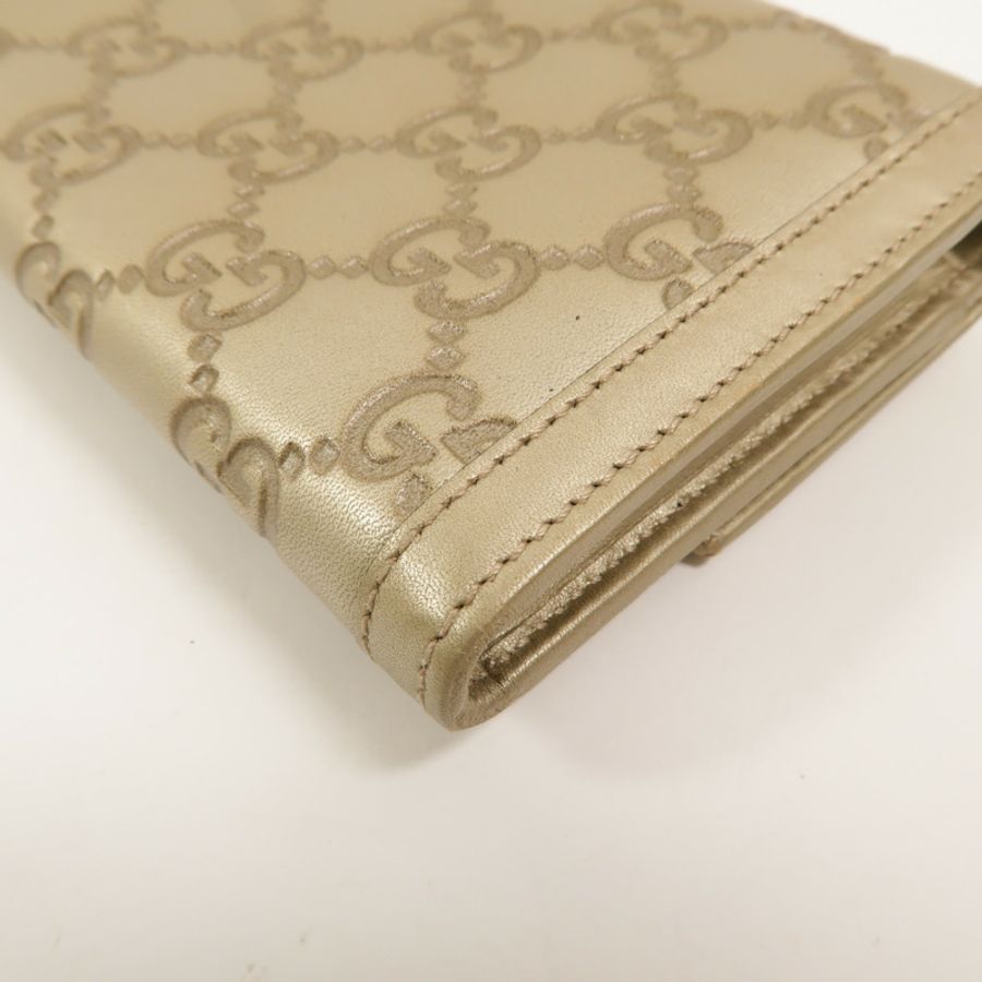 GUCCI 牛皮皮革Interlocking G Long Wallet長錢包-13