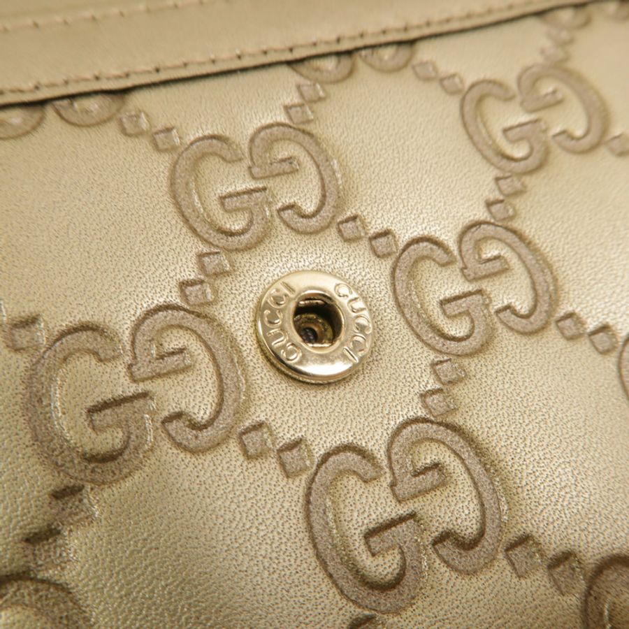 GUCCI 牛皮皮革Interlocking G Long Wallet長錢包-14