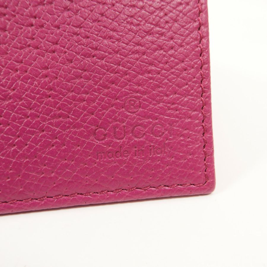 GUCCI 帆布/牛皮皮革Long Wallet長錢包-7