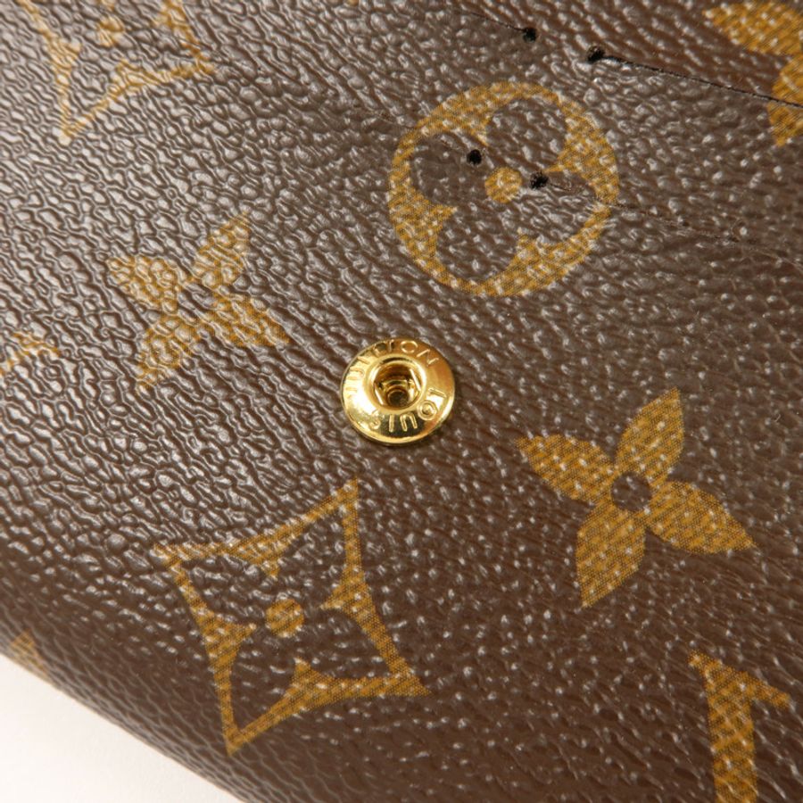 LOUIS VUITTON Monogram Emilie金扣長錢包-7