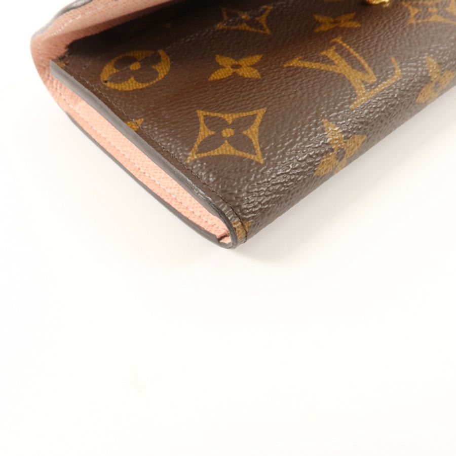 LOUIS VUITTON Monogram Emilie金扣長錢包-9