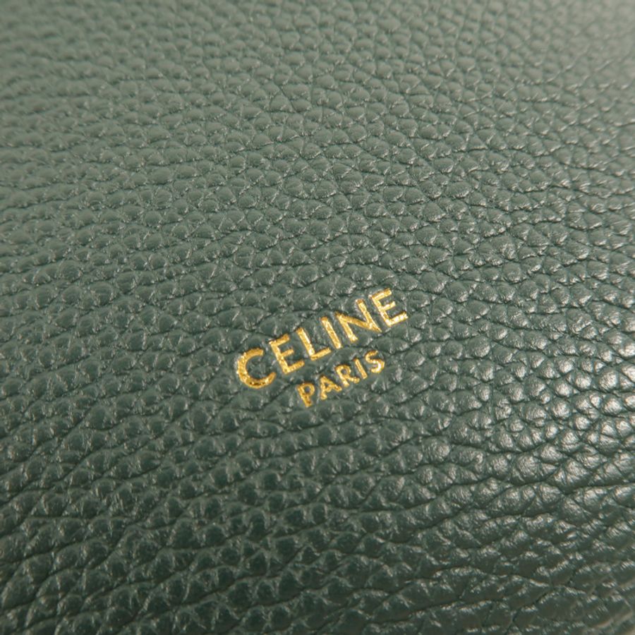 CELINE 牛皮皮革Sangle Bucket Small肩背袋-7