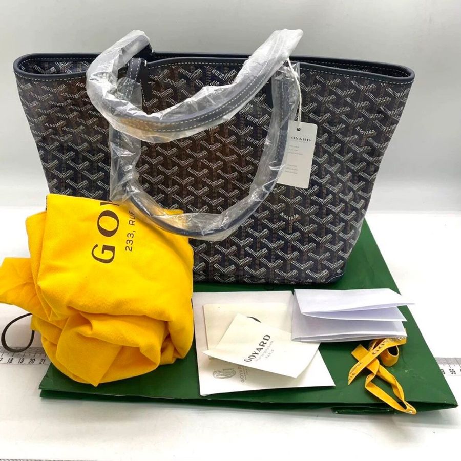 goyard Artois 深藍色拼皮拉鍊款 小號-1