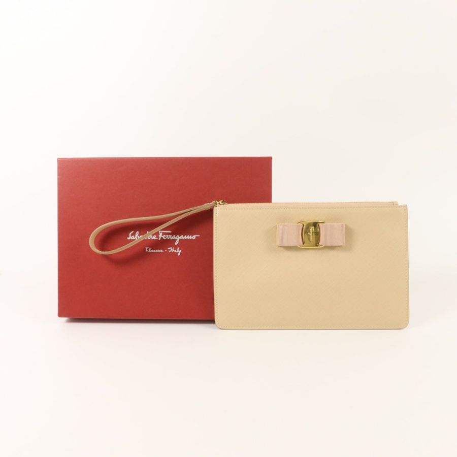 Salvatore Ferragamo 牛皮皮革Vara Bow Pouch小袋-7