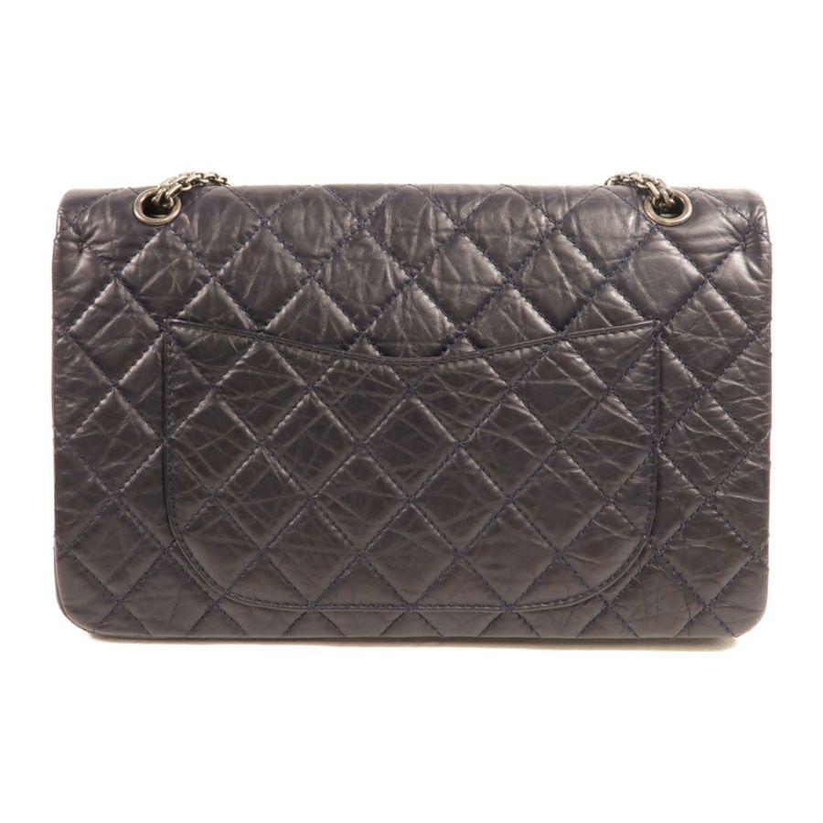 CHANEL 牛皮皮革Chanel 2.55 Large鏈帶肩背袋-1