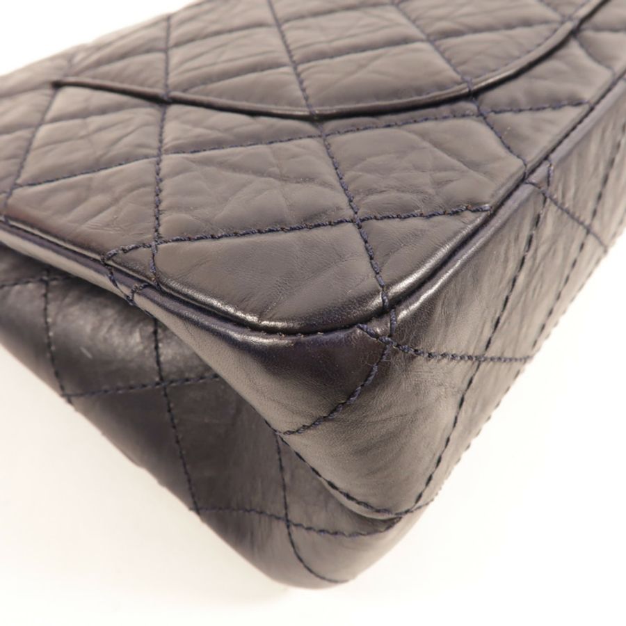 CHANEL 牛皮皮革Chanel 2.55 Large鏈帶肩背袋-13
