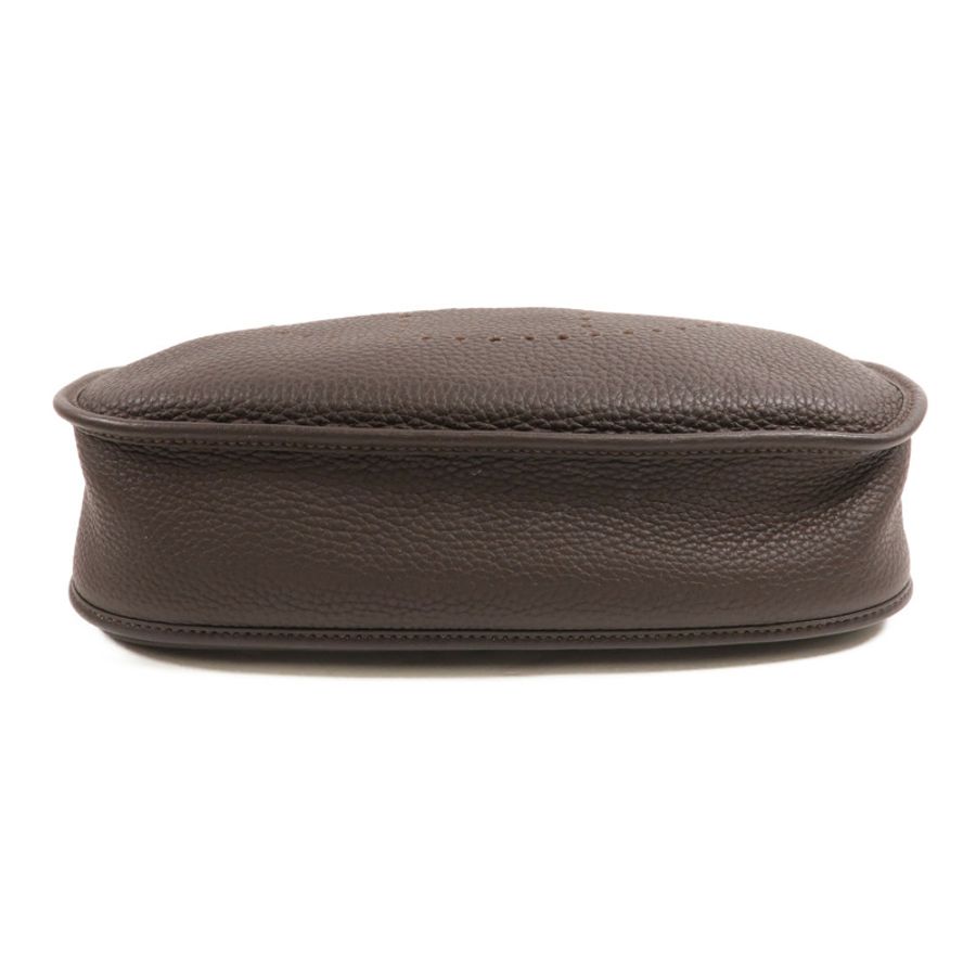 HERMES Clemence皮革Evelyne PM肩背袋Cacao-3