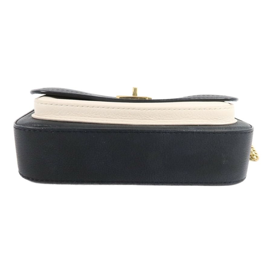 LOUIS VUITTON Grained Calf Lockme Tender Pochette鏈帶肩背袋-3