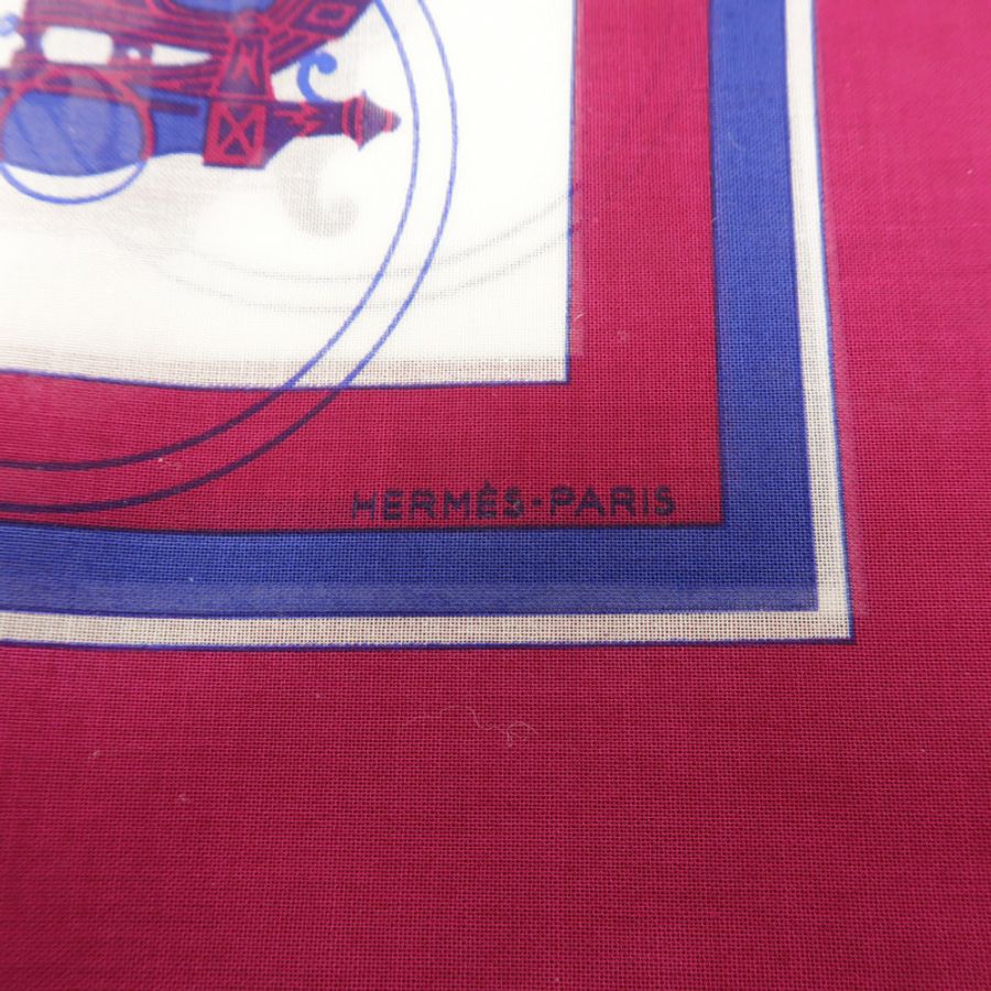 HERMES 棉質Pocket Square Scarf圍巾-6