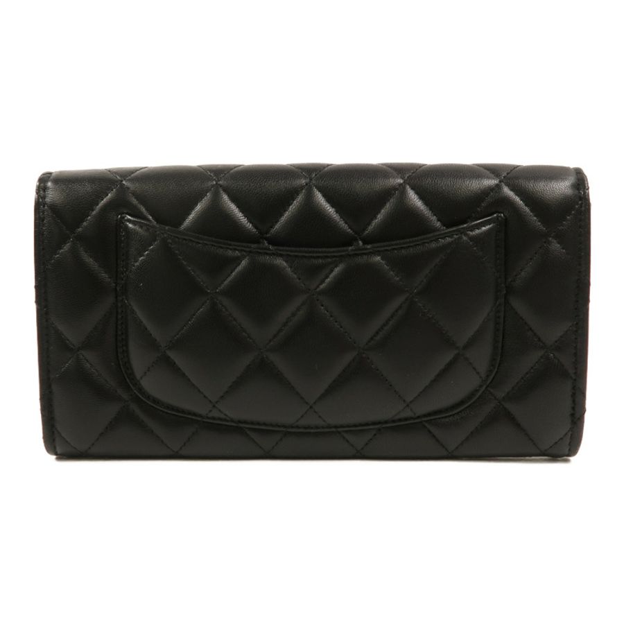 CHANEL 羊皮皮革Classic Flap Long Wallet長錢包-1
