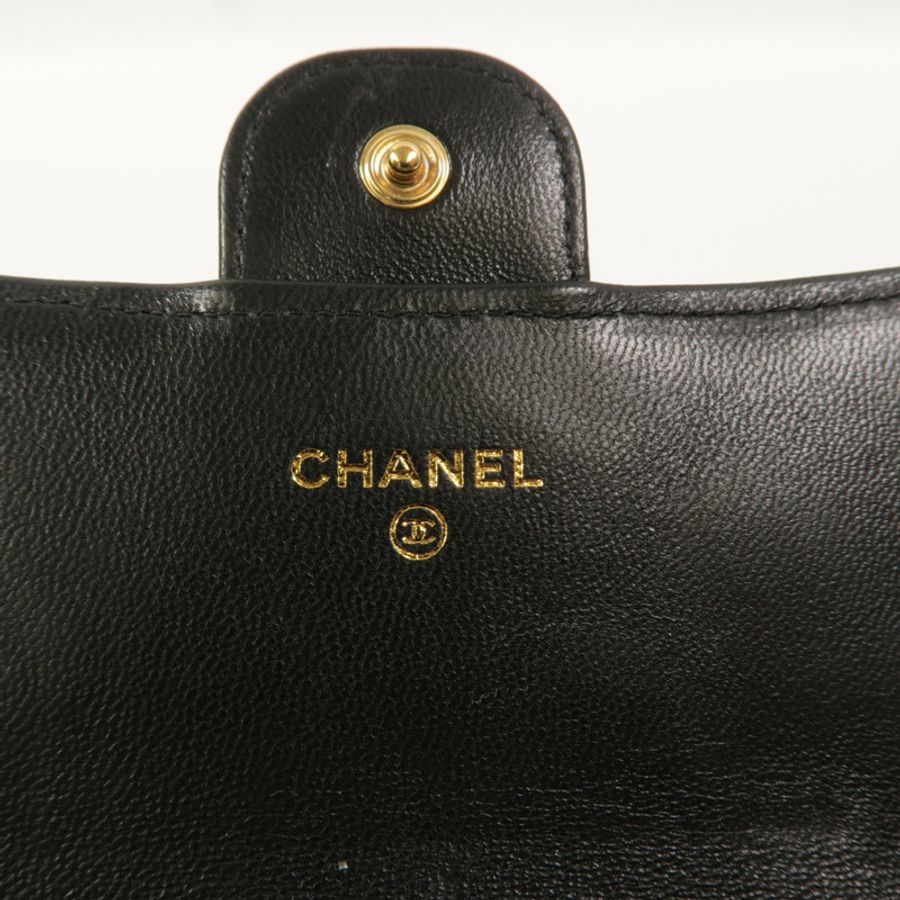 CHANEL 羊皮皮革Classic Flap Long Wallet長錢包-7