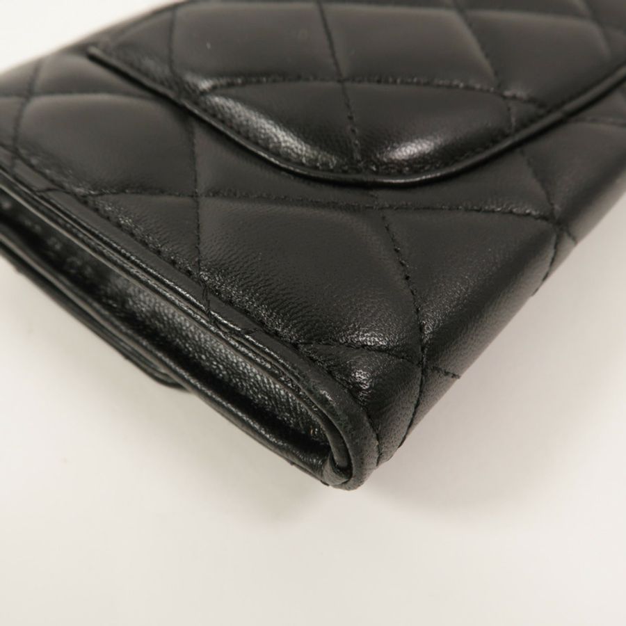 CHANEL 羊皮皮革Classic Flap Long Wallet長錢包-13