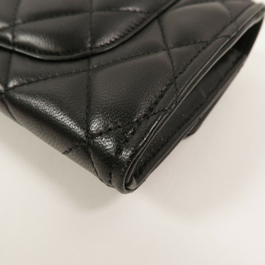 CHANEL 羊皮皮革Classic Flap Long Wallet長錢包-14