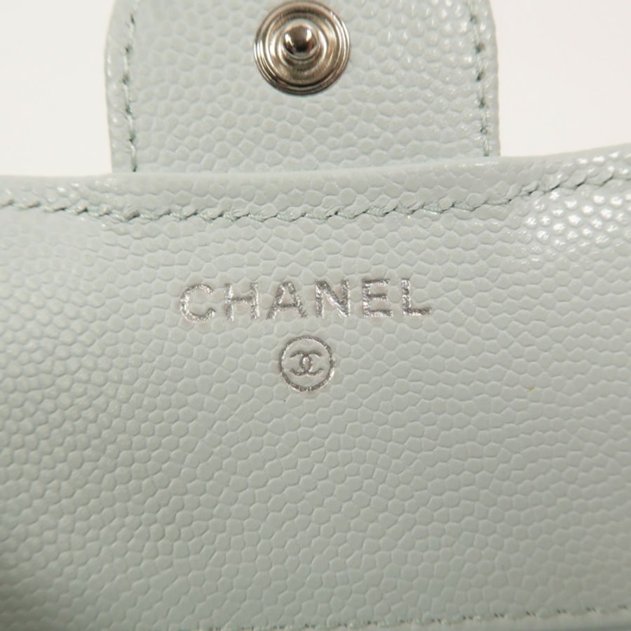 CHANEL 牛皮皮革Classic Small Flap Wallet錢包-8