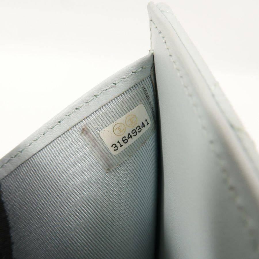 CHANEL 牛皮皮革Classic Small Flap Wallet錢包-9