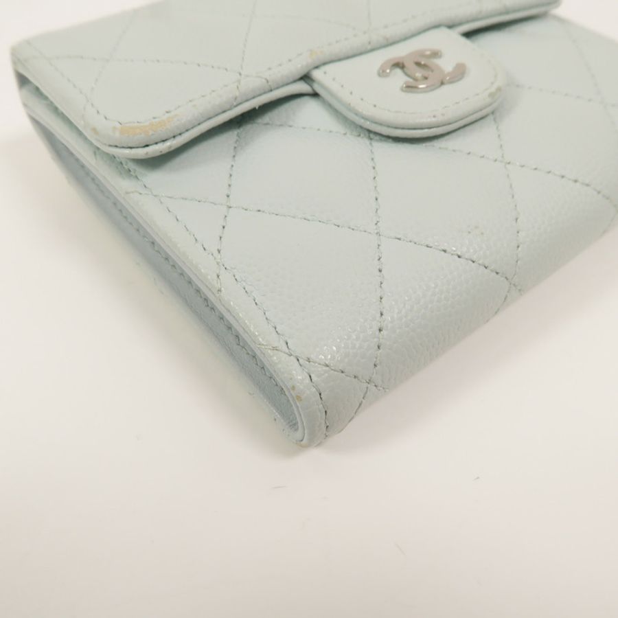CHANEL 牛皮皮革Classic Small Flap Wallet錢包-13