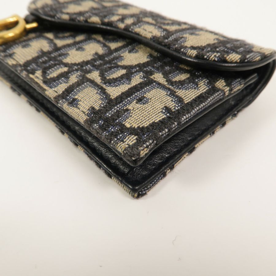 Dior Oblique帆布Saddle Card Holder卡片套-11