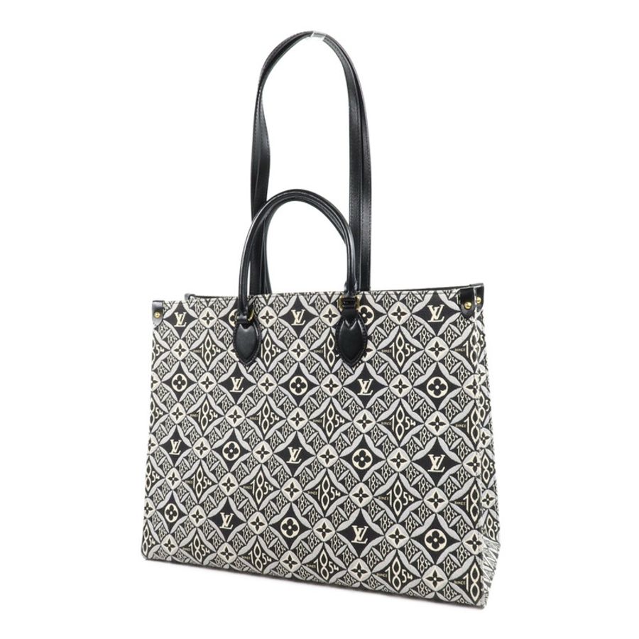 LOUIS VUITTON Monogram Jacquard Since 1854 OnTheGo GMLOUIS VUITTON LV 2 Way Bag Monogram Jacquard Since 1854 OnTheGo GM M57207 Canvas金扣手挽肩背兩用袋-2