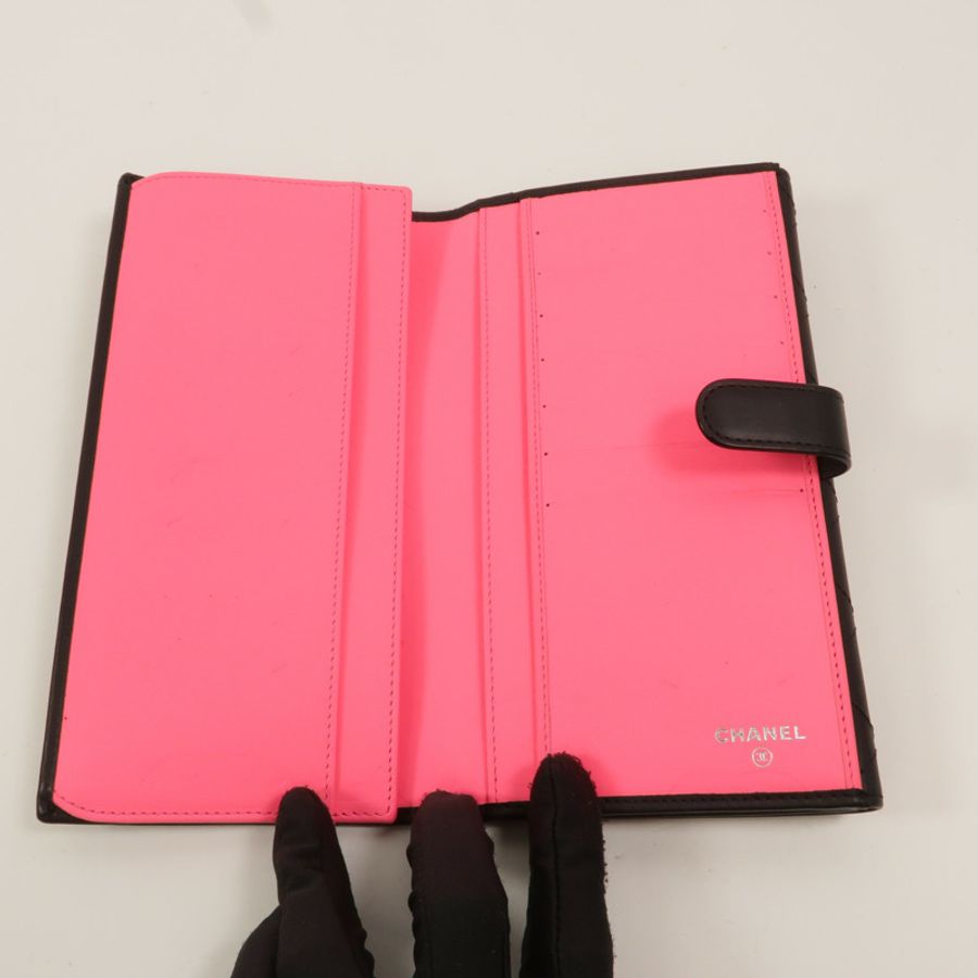 CHANEL 牛皮皮革Cambon Long Wallet長錢包-7