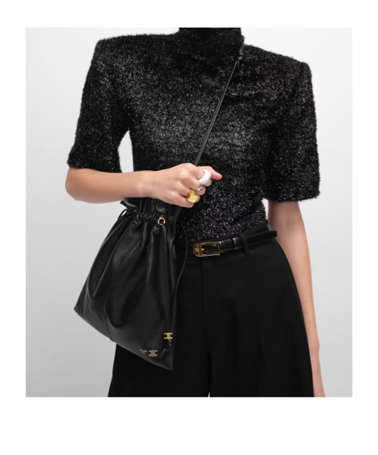 Celine 女士 抽繩單肩包均碼碼29cm*32cm-4