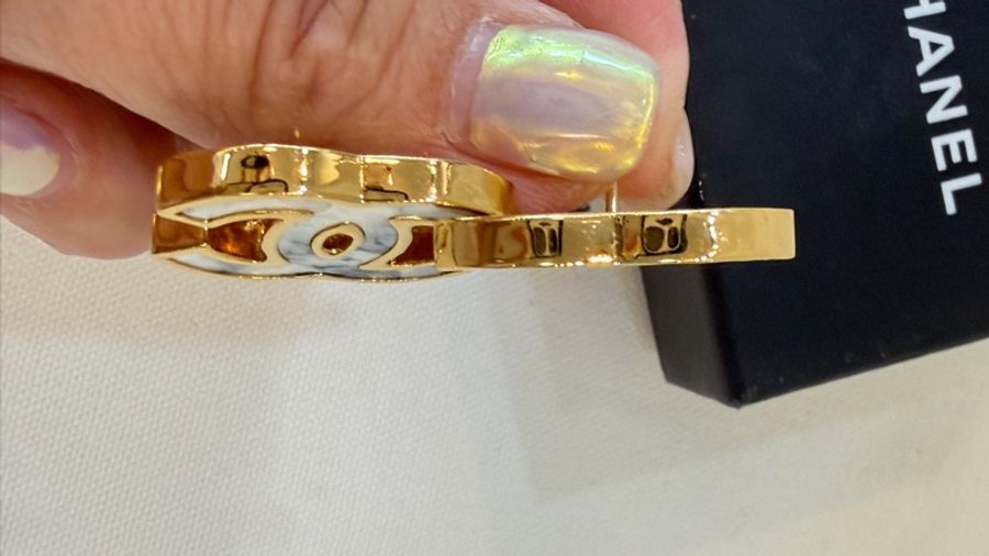 美兔精品Chanel 大理石耳環2.5cm-4