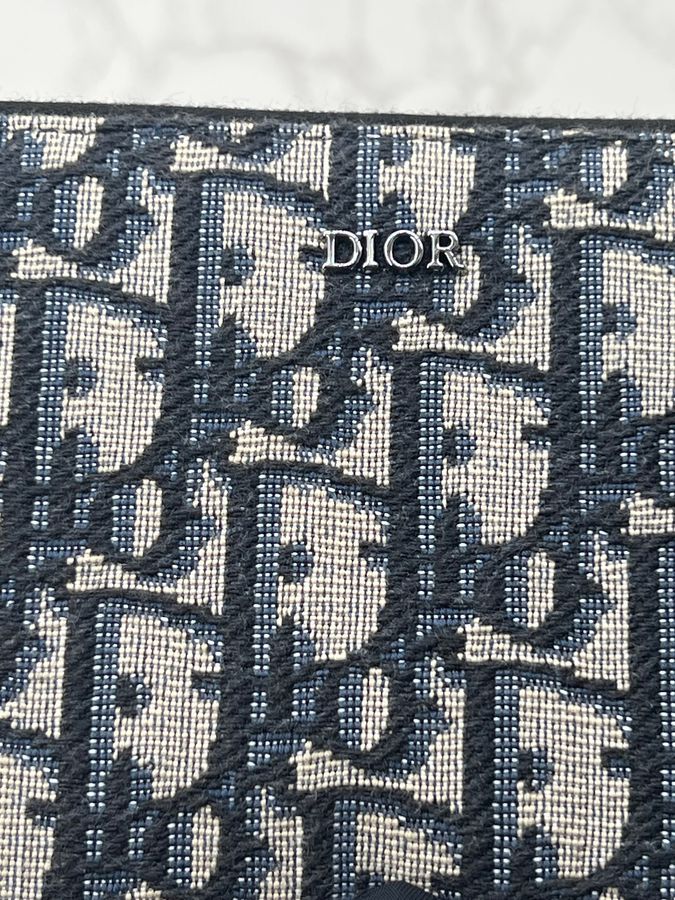 香緹國際精品 Dior DIOR 刺繡老花 拉鍊 長夾 1165-4