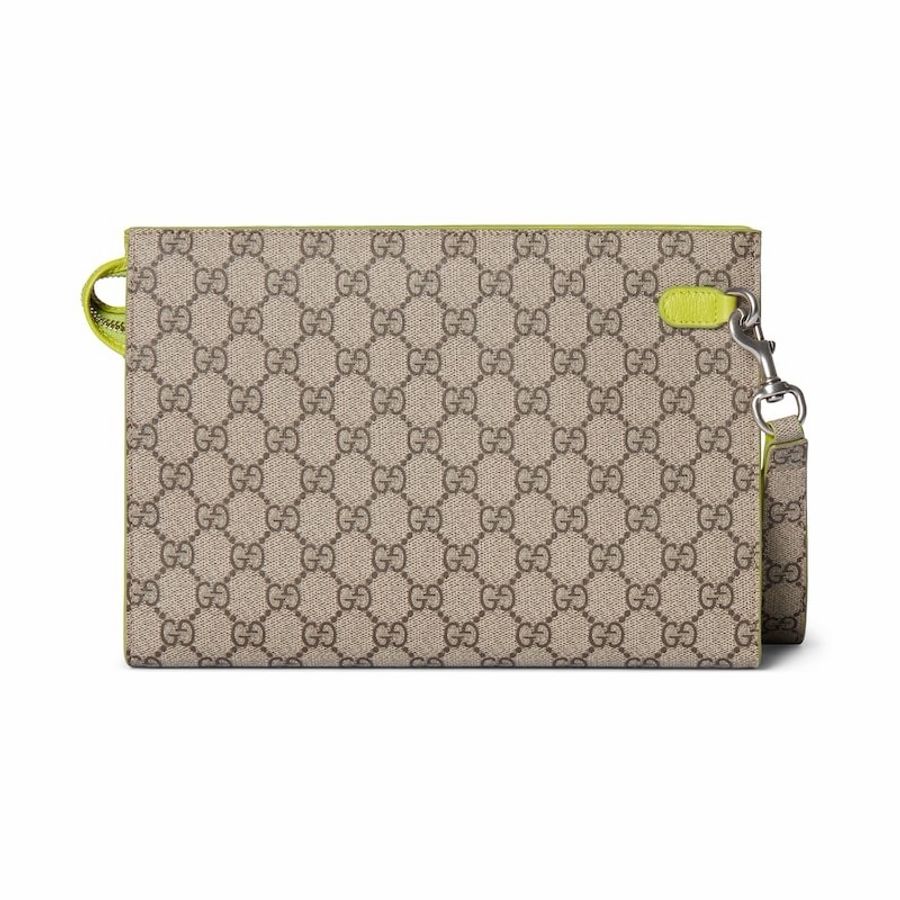 Gucci 男士 拉鍊手拿包均碼碼26cm*6cm*18cm-5