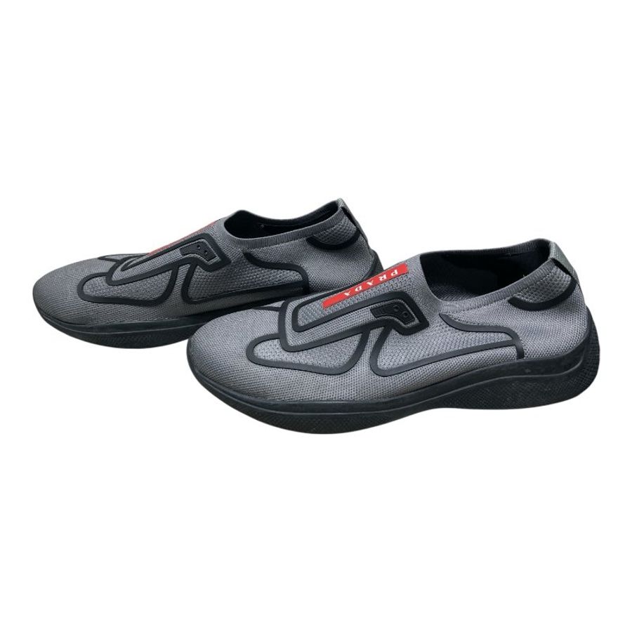 PRADA 普拉達 Prada America's Cup Slip-on 針織一腳蹬襪套休閒鞋 UK11-3