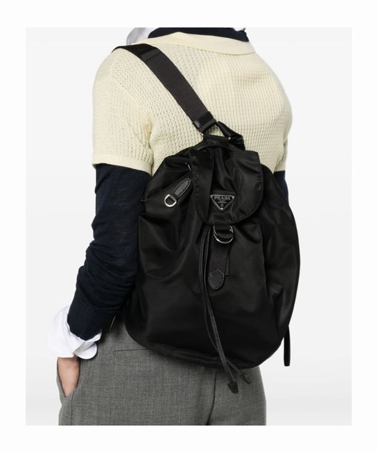 Prada 女士 徽標雙肩包均碼碼25cm*15cm*35cm-1