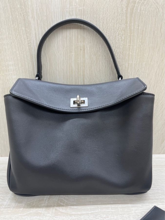 Balenciaga 巴黎世家 深灰色 Mini Rodeo 牛皮 手提包 肩背包 斜背包 8437122-4