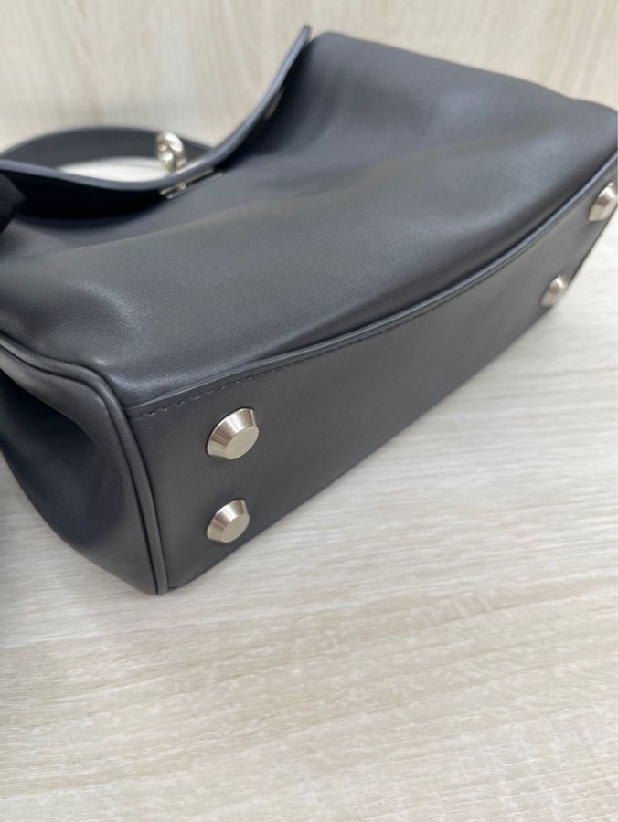 Balenciaga 巴黎世家 深灰色 Mini Rodeo 牛皮 手提包 肩背包 斜背包 8437122-6