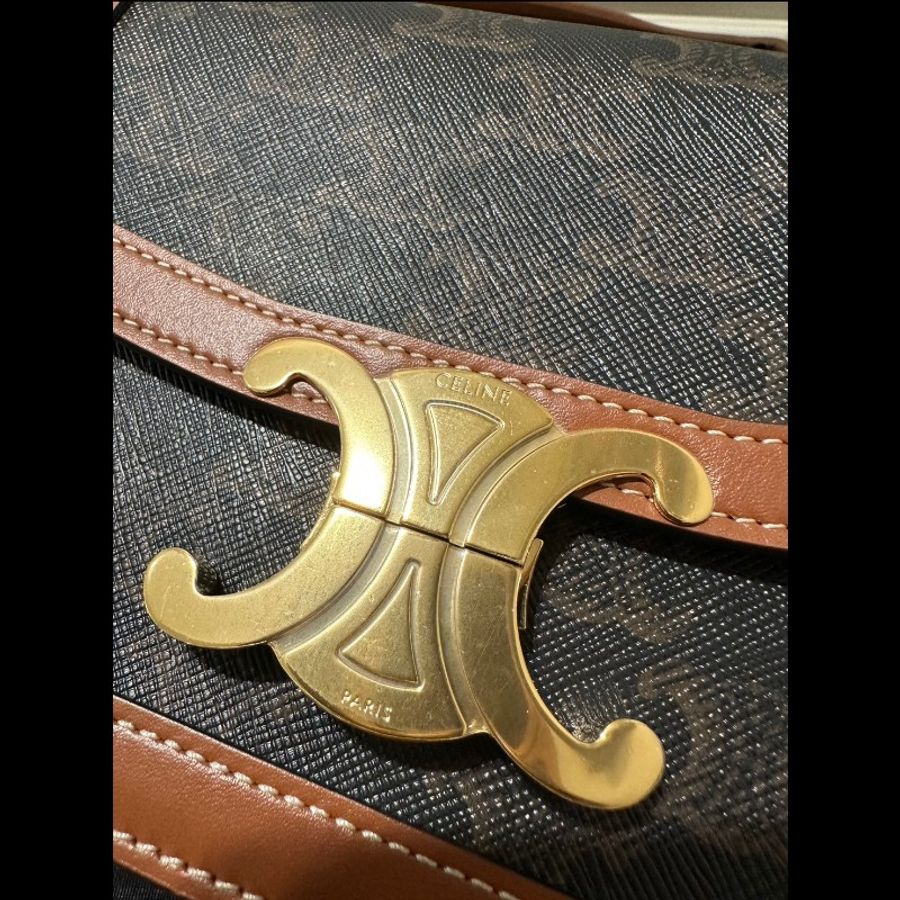 Celine Teen Triomphe bag 凱旋門 老花豆腐包-2