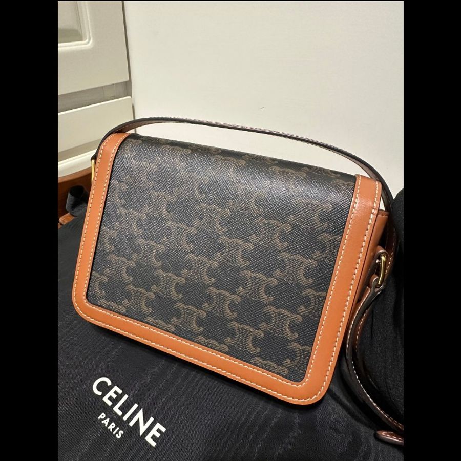 Celine Teen Triomphe bag 凱旋門 老花豆腐包-4