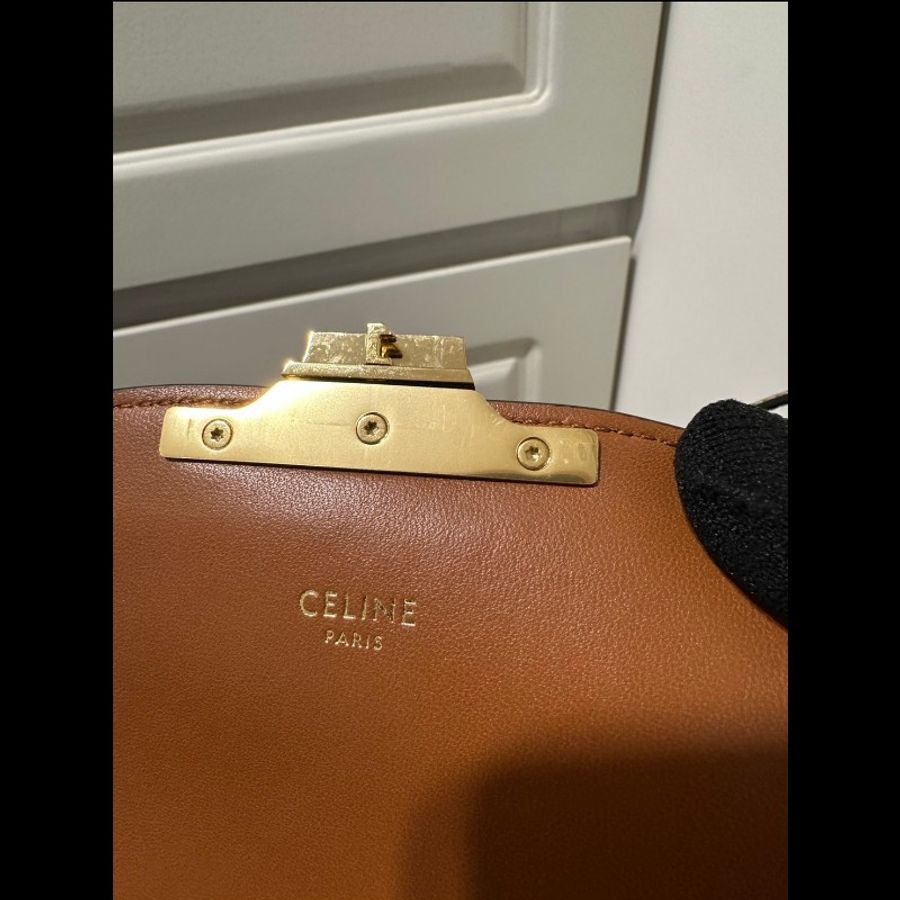 Celine Teen Triomphe bag 凱旋門 老花豆腐包-11