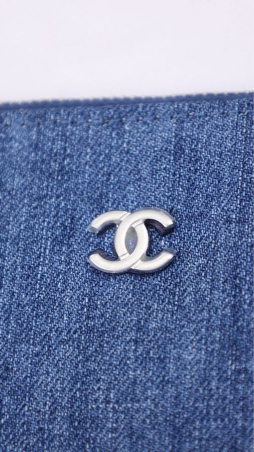 Chanel 24P丹宁牛仔22bag单肩手提包菱格纹中号垃圾袋-31
