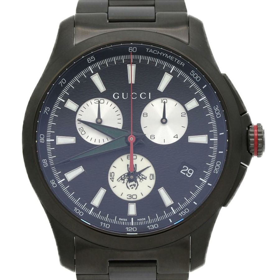 Gucci G-Timeless Chrono PVD 126.2 YA126268 不鏽鋼石英錶-0