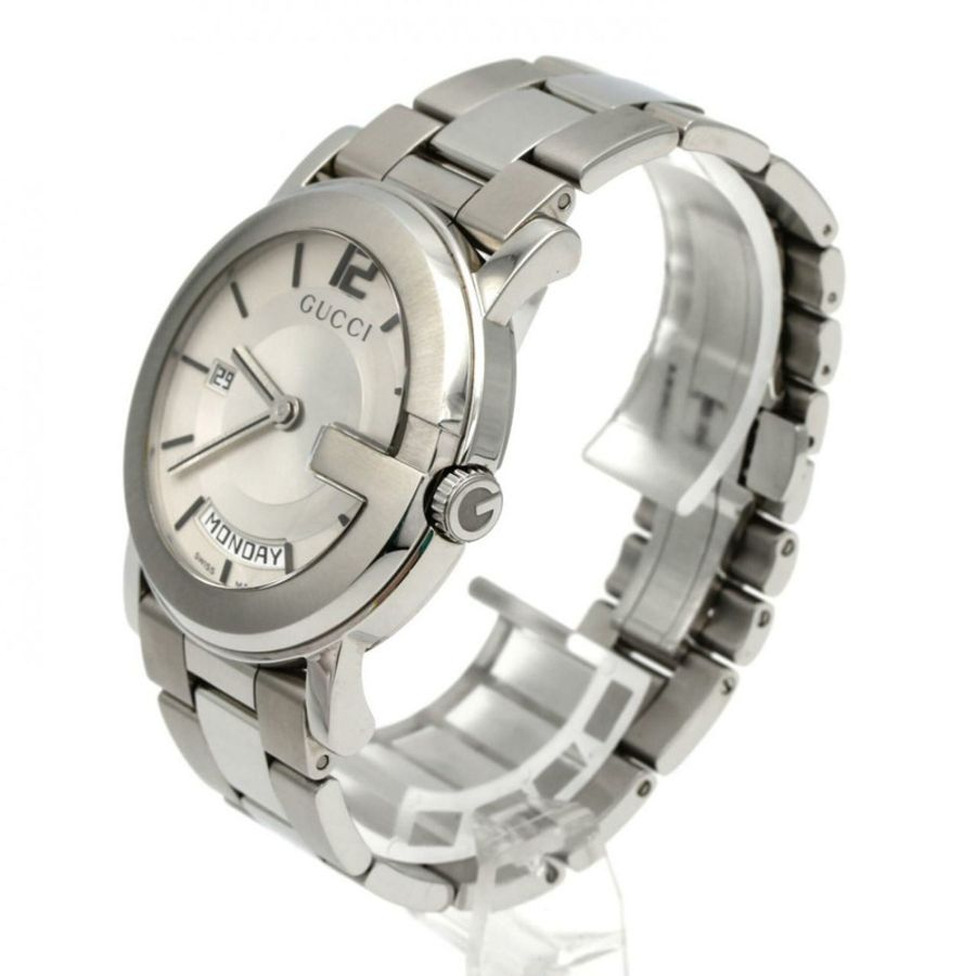 Gucci G-Round 101M YA101306 不鏽鋼石英錶-1