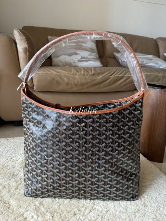 全新出清93888⚡️Goyard hobo 黑棕色-6