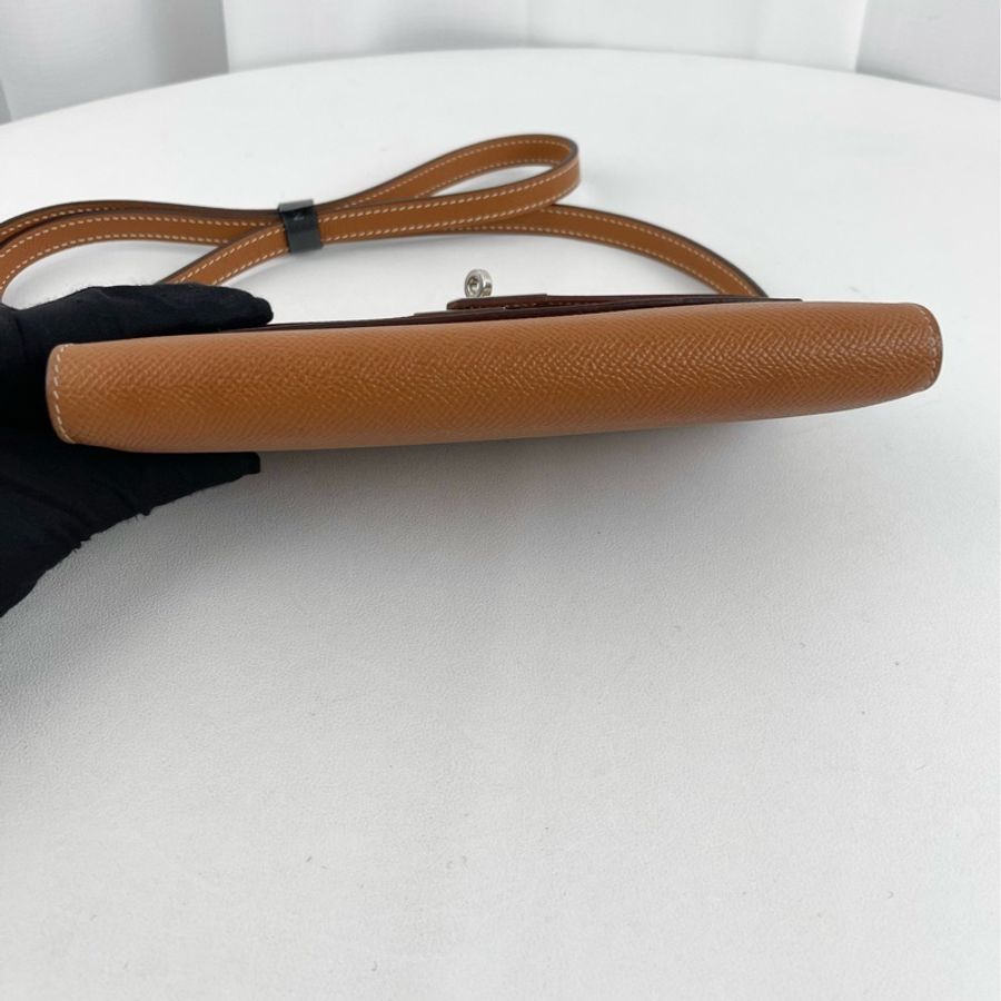 Hermes 愛馬仕kelly長款錢包 肩帶後配非原廠-2