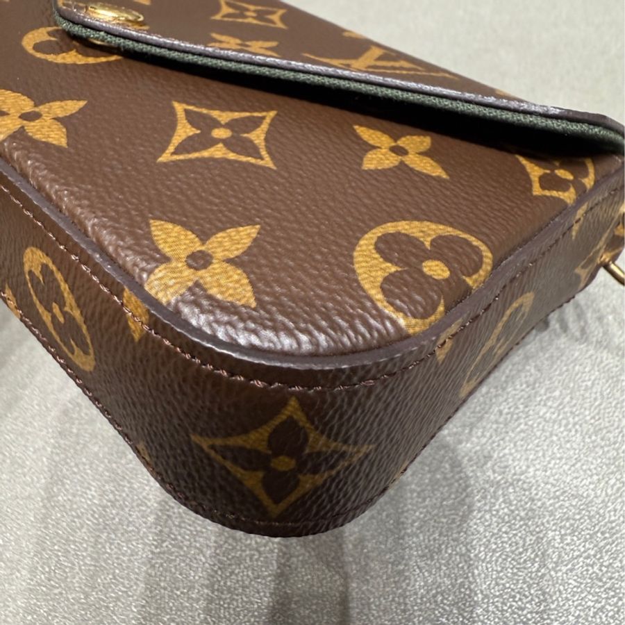 LV路易威登綠肩帶三合一-14